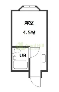 遠里小野728ハイツ【3階】の間取り