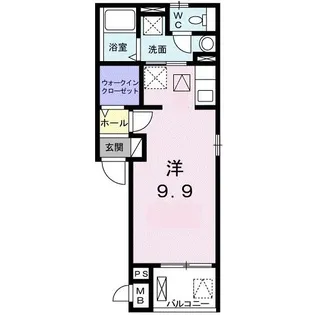 エスポワール小手指【1階】の間取り