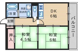 コーポ桜の町【2階】の間取り