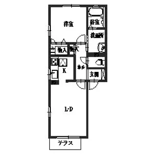 メゾンアークC【1階】の間取り