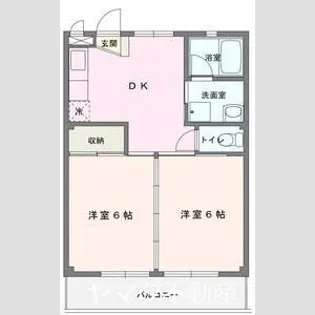 第五大島マンション【1階】の間取り