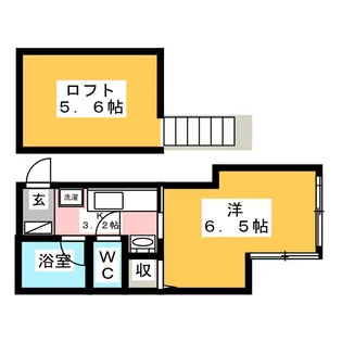 セピアハウス新町【1階】の間取り