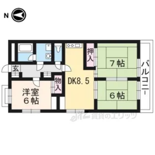 レジデンス玄以【3階】の間取り