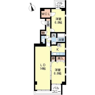 プロシード葛西2【9階】の間取り