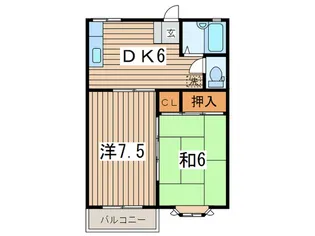 パークハイツしらゆり2【1階】の間取り