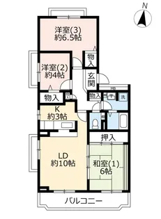 URアクティ川越【4階】の間取り