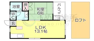 シティベール山村IIC【1階】の間取り