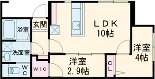 リザーブ北綾瀬【1階】の間取り