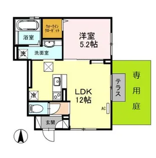 メゾンさくらII【1階】の間取り