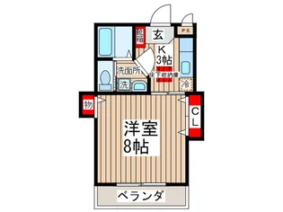 ジョリエ南花園【1階】の間取り
