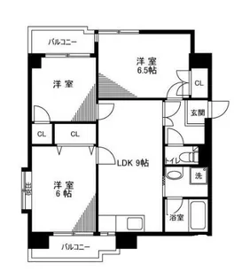 朝日グリーンハイツ【7階】の間取り