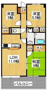 ベルグプレシャデス船橋【1階】の間取り