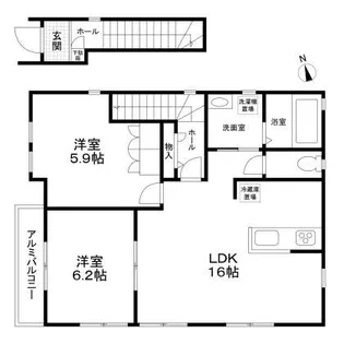 フォレストメゾンM【2階】の間取り