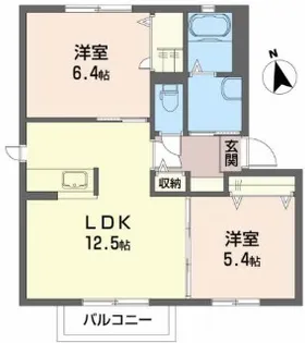 カメリアガーデン・C【2階】の間取り