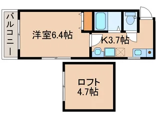 プレステージ宮脇【2階】の間取り