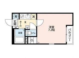 グランクオール五反野【1階】の間取り