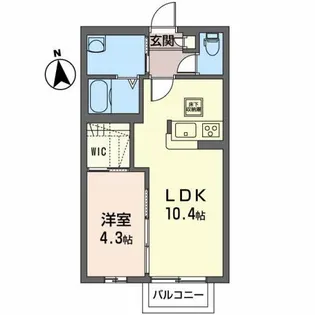 ハンズ・スクエアII【1階】の間取り