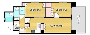リーガル南久宝寺II【6階】の間取り