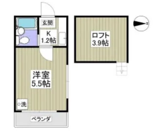 レモンハウス椎名町【2階】の間取り