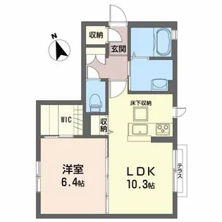 ライラック【1階】の間取り