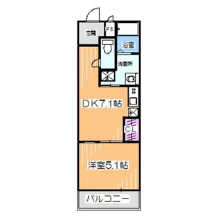 フジパレス堺なかもずI番館【2階】の間取り