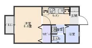 セジュールHORIII【1階】の間取り