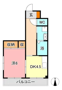 ハイツヨーコ【3階】の間取り