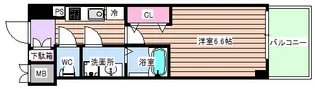 レジュールアッシュ九条【8階】の間取り