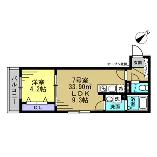 ERIU【1階】の間取り