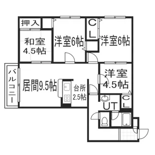 レジデンツ・ビーネ【3階】の間取り