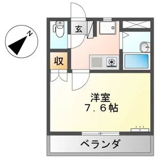 コーポリヴィエール39【2階】の間取り