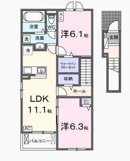 リアン・ノード【2階】の間取り