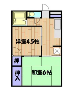 新井ハイツ【2階】の間取り