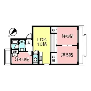 サンアムール【1階】の間取り