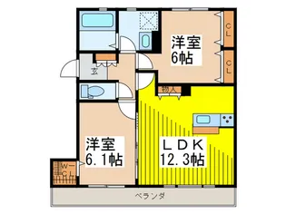 ルミエール久我山【1階】の間取り