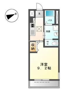 フェリース桐野【1階】の間取り