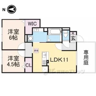 ラルーチェ1【1階】の間取り