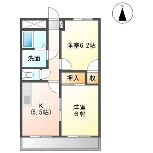 ノーブレスト【1階】の間取り