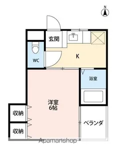 グリーンパーク中村【1階】の間取り