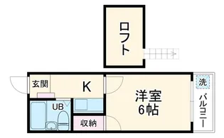 喜惣治レジデンス【1階】の間取り