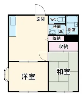 平潟スプリングハイツ【1階】の間取り