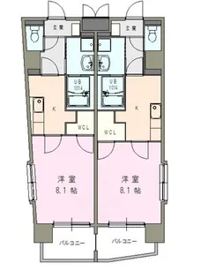 ESレジデンス【6階】の間取り
