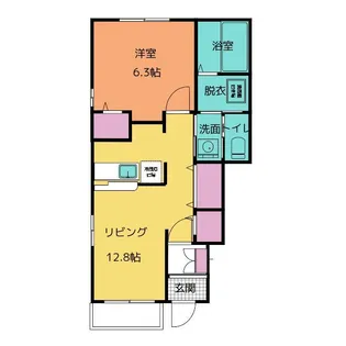 WISH II【1階】の間取り