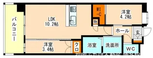 トラストビル姪浜南【7階】の間取り