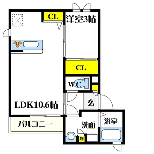 フォレスト【1階】の間取り