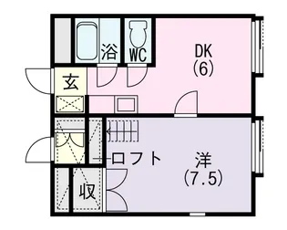 プログレスヤシロ南【2階】の間取り