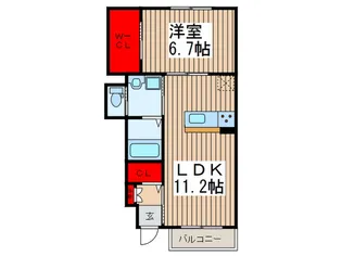 ミラノK【1階】の間取り