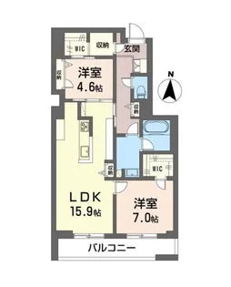 ロゼール【3階】の間取り