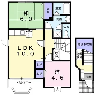 シンシア M.A【2階】の間取り