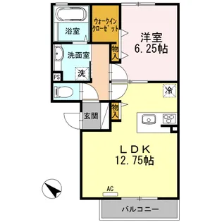 ヴィル コンフォール【2階】の間取り